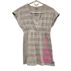 Girls Grey Hannah Montana Shirt Size L (11/13)